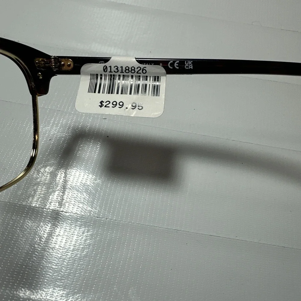 Ray-Ban ( Frame Only RB 3016 Clubmaster 49-21 140 Havana/Gold Square Retail $299